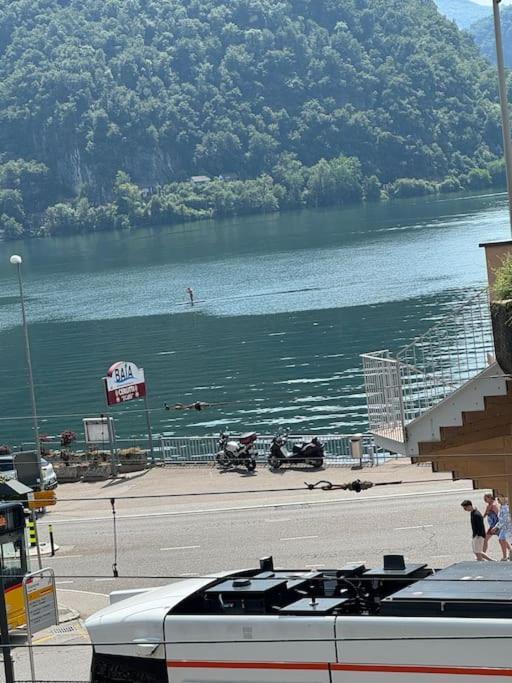 Neue Gartenwohnung Mit Sicht Auf Den Luganersee Ponte Tresa Eksteriør billede