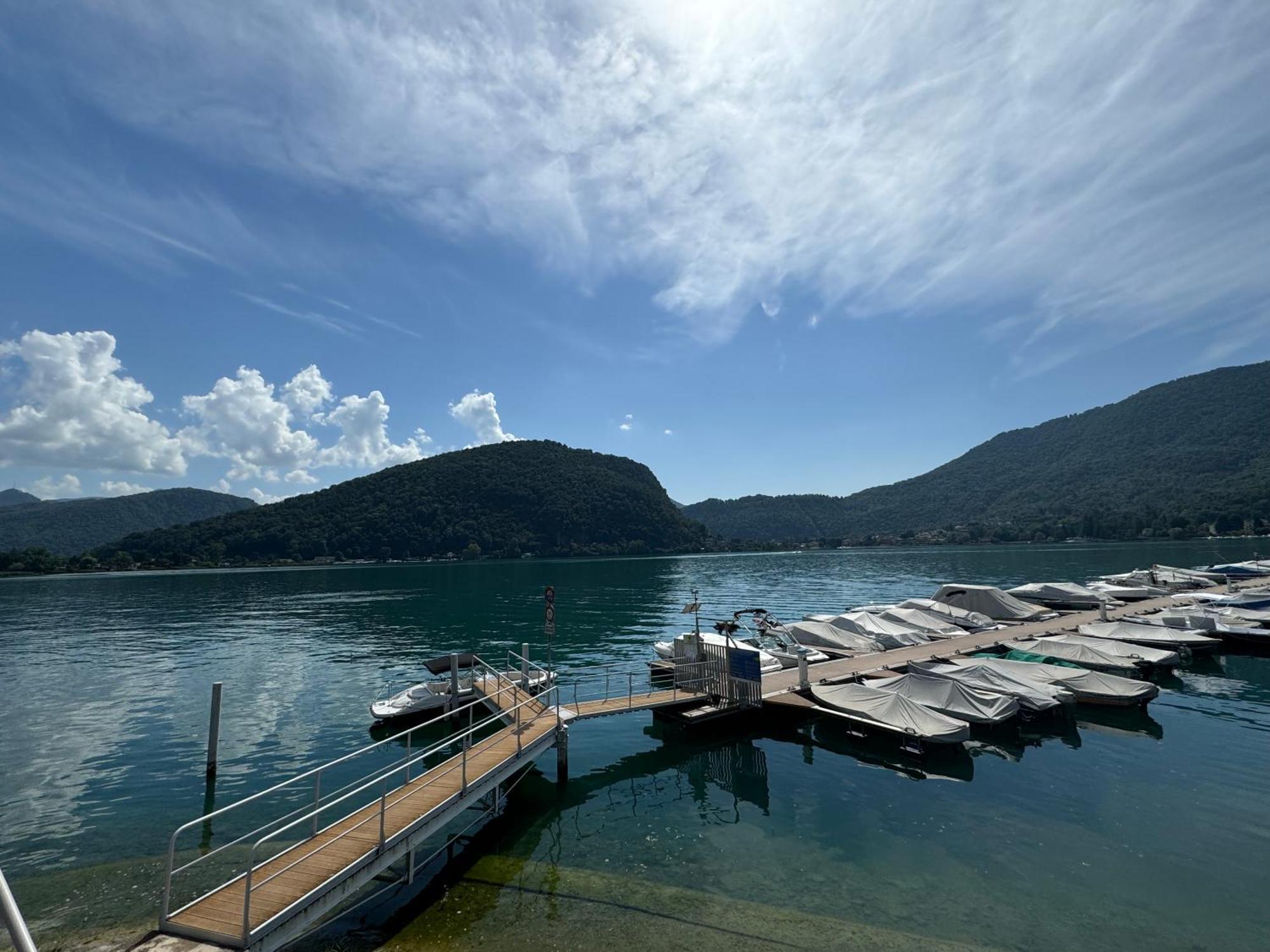 Neue Gartenwohnung Mit Sicht Auf Den Luganersee Ponte Tresa Eksteriør billede